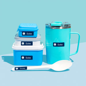Medium Rectangle Name Labels - Blueberry Pie